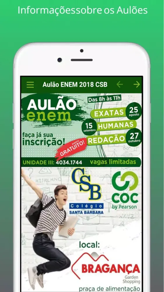 Aulão ENEM 2018 - CSB 스크린샷