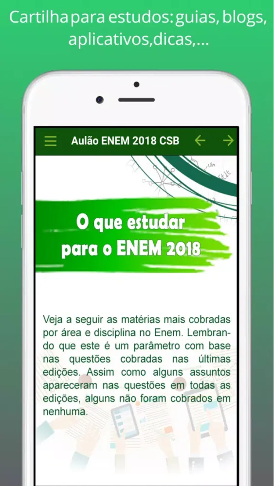 Aulão ENEM 2018 - CSB 스크린샷