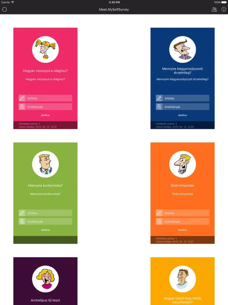 تصاویر Meet.MySelfSurvey iPad 