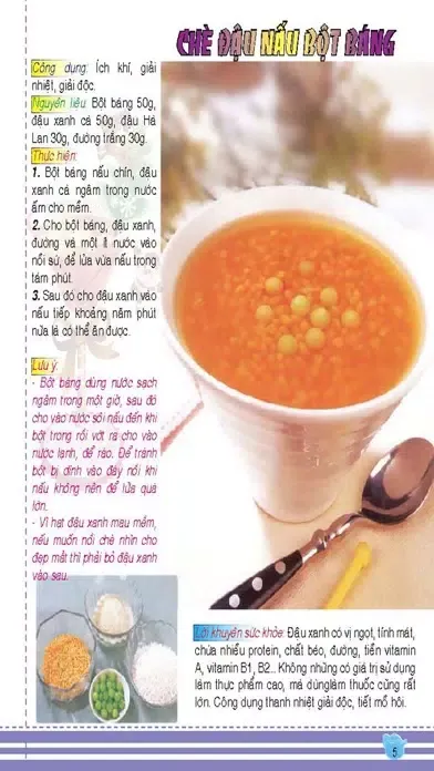 Скриншоты Các món chè thanh nhiệt dễ nấu