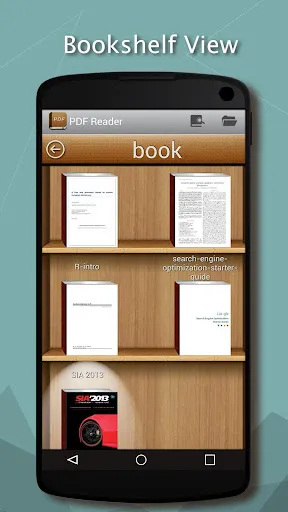 Capturas de tela do PDF Reader