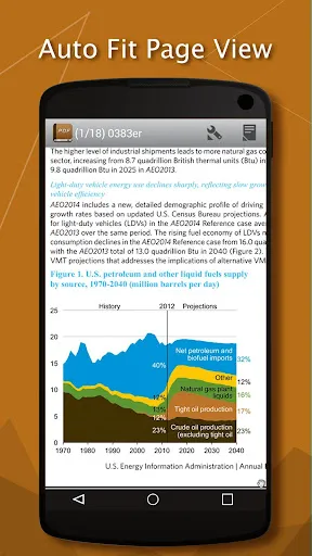 Capturas de tela do PDF Reader