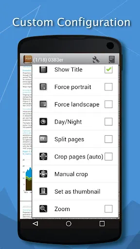 Capturas de tela do PDF Reader