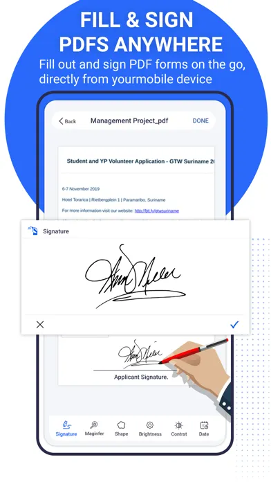 Zrzuty ekranu PDF Editor for Documents