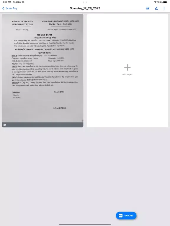 Screenshot di Scan Any - PDF Scanner iPad 