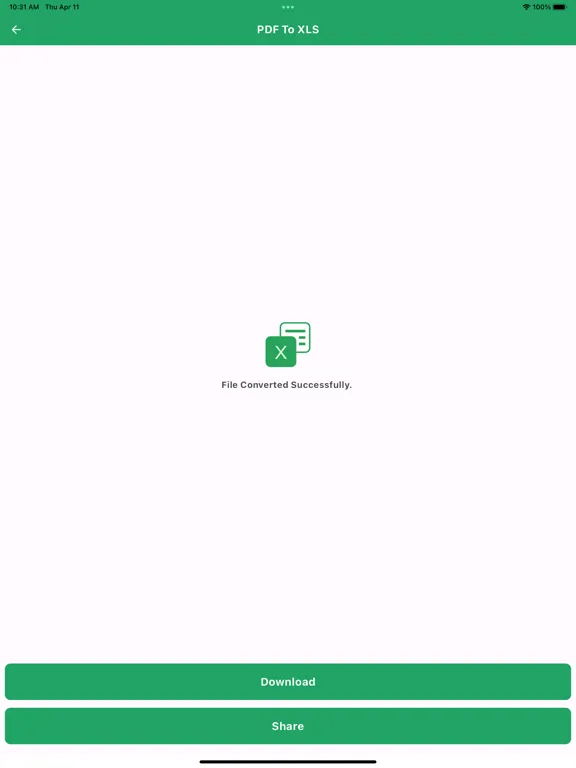 PDF to Excel : Converter Pro iPad Screenshots