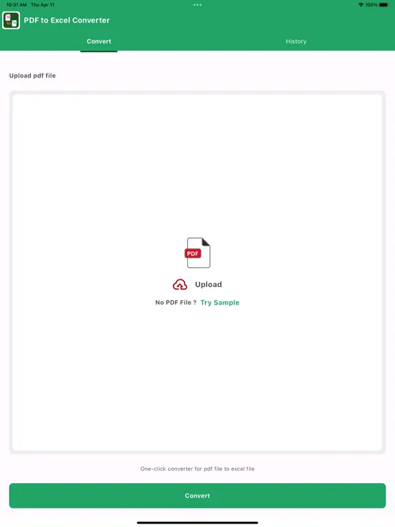 PDF to Excel : Converter Pro iPad Screenshots
