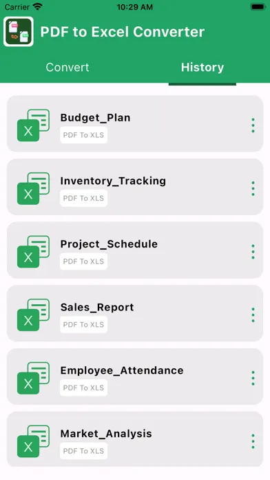 PDF to Excel : Converter Pro Screenshots