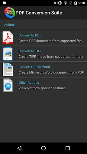 PDF Conversion Suite Screenshots