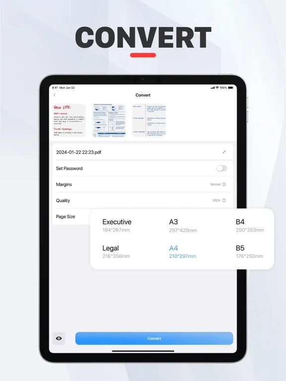 PDF Converter ⁃ Image to PDF iPad 應用截圖