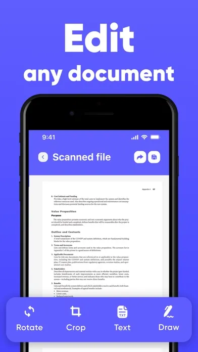 Screenshot di PDF Scanner: Scan & Convert