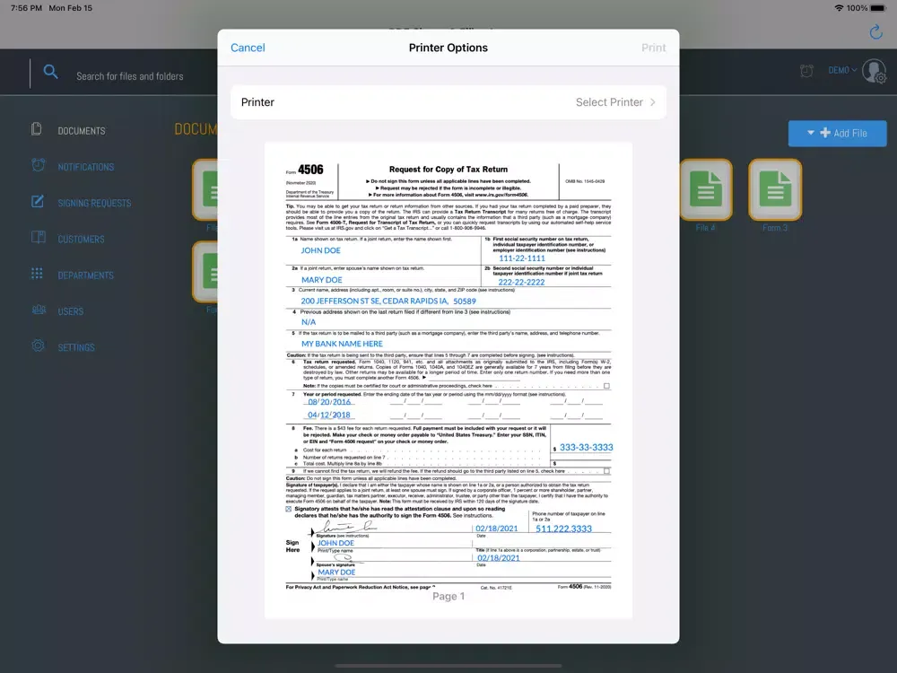 Captures d'écran de PDF Signer & Filler App iPad 