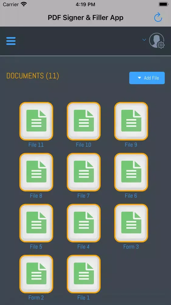 Captures d'écran de PDF Signer & Filler App