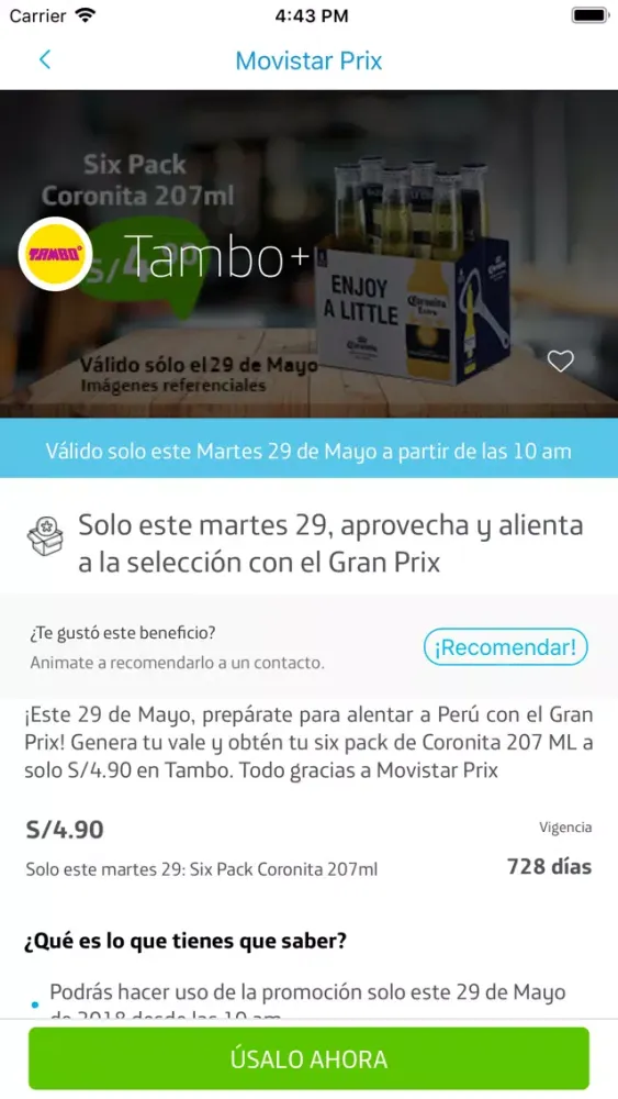 Movistar Prix سکرین شاٹس