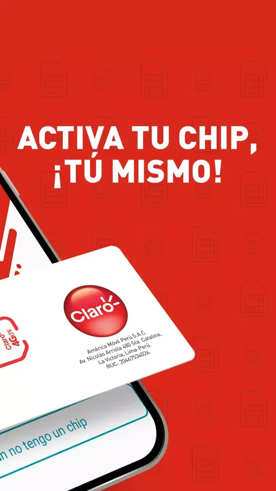 Capturas de tela do Activa tu Claro Perú