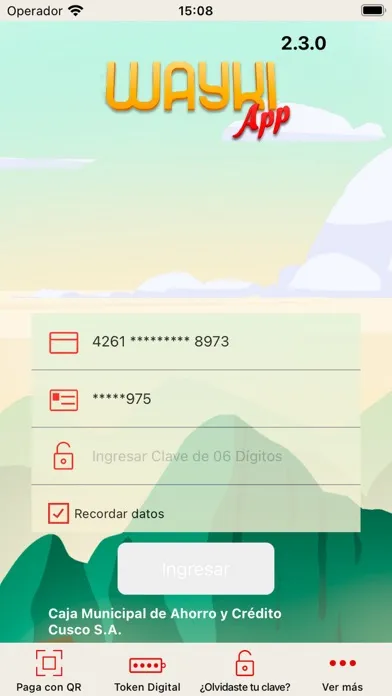 Wayki App - Caja Cusco Móvil Screenshots