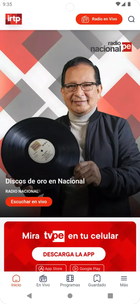 Ảnh chụp màn hình của Radio Nacional