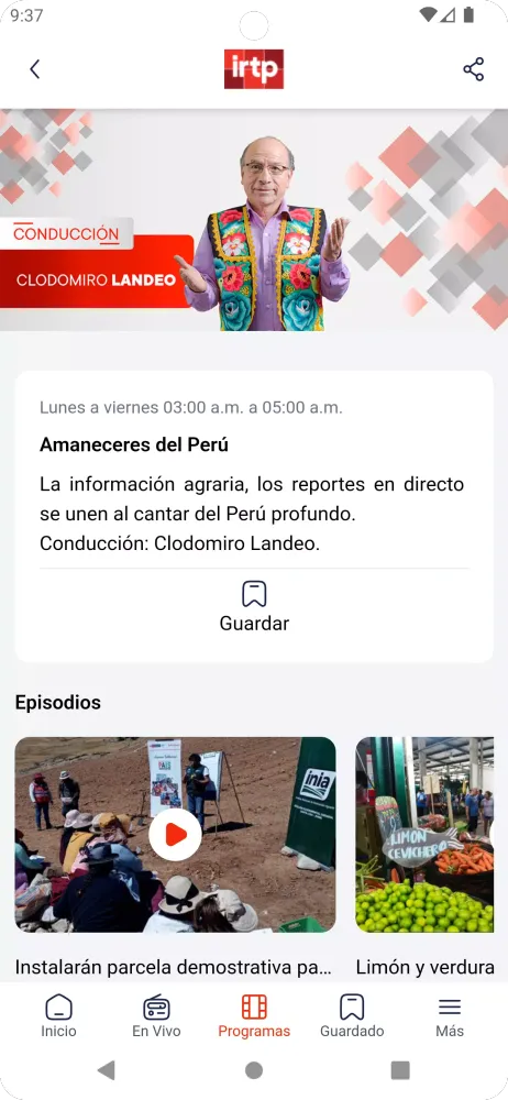 Ảnh chụp màn hình của Radio Nacional