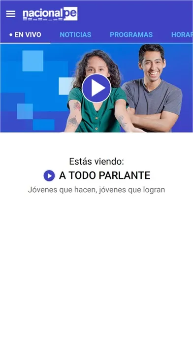 Tangkapan layar APP NACIONAL