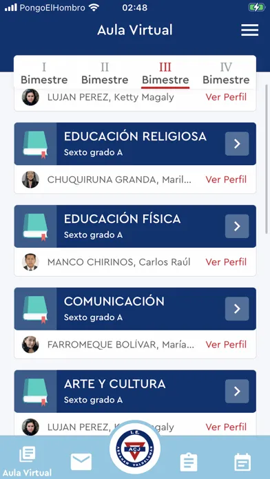 Capturas de pantalla de I.E.P. Abraham Valdelomar