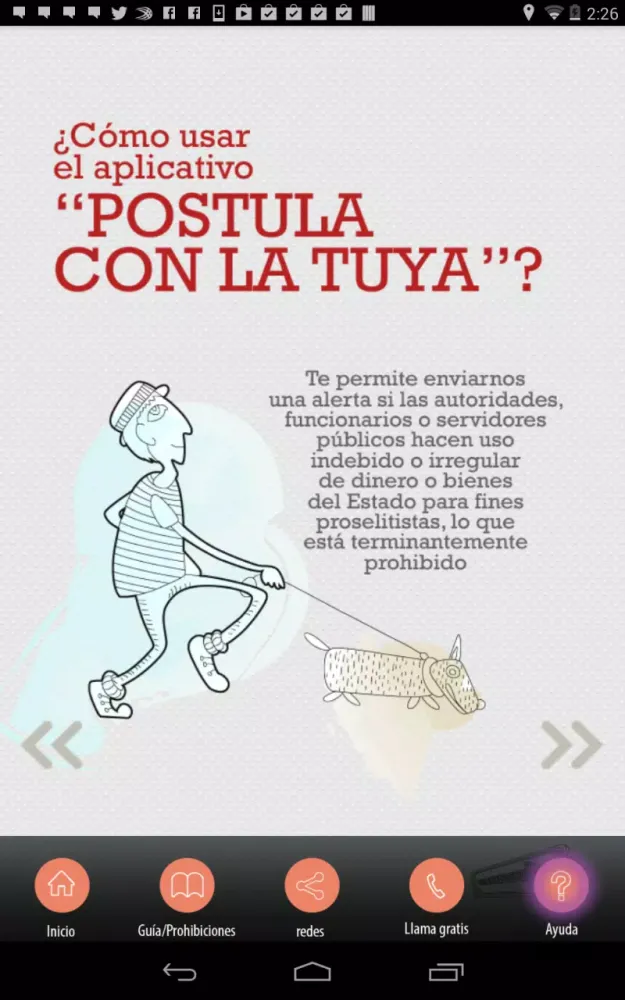 Tangkapan layar Postula con la tuya