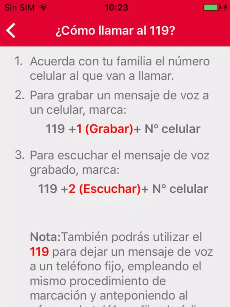 Alerta 119 iPad  Screenshots