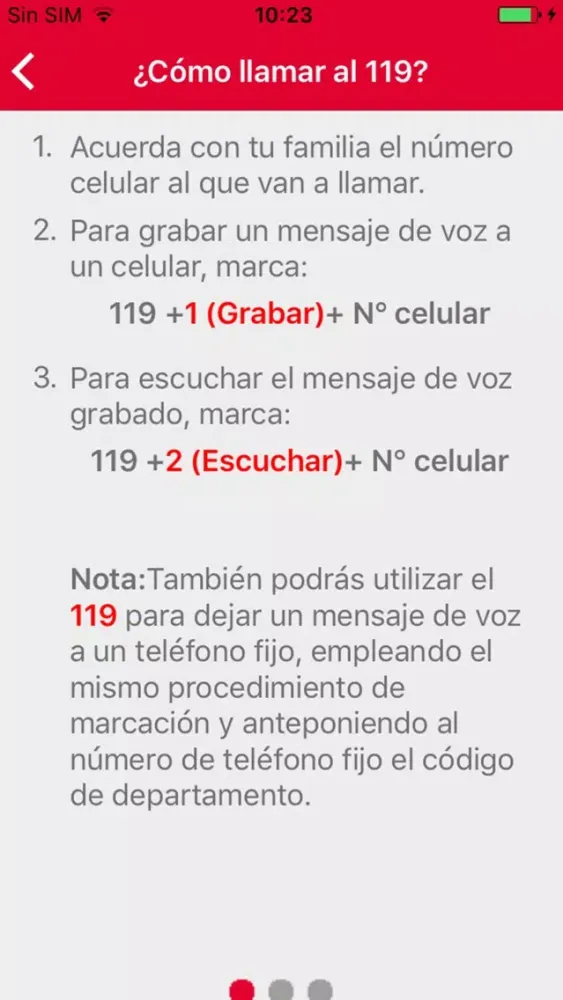 Alerta 119 Screenshots