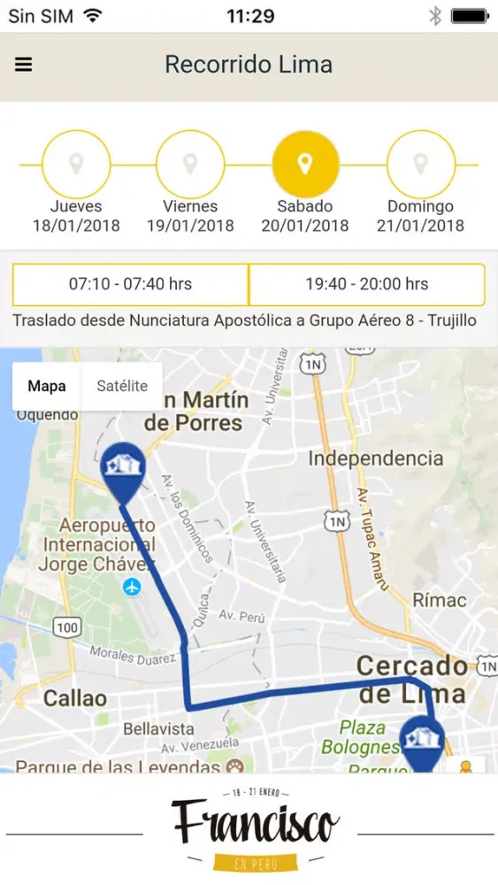 Papa Francisco en Perú应用截图