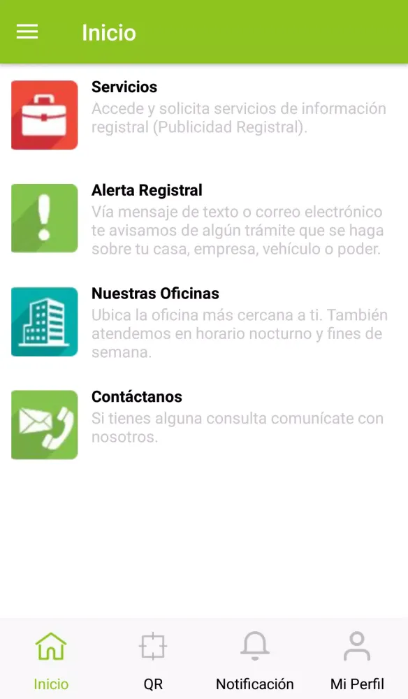Sunarp Screenshots