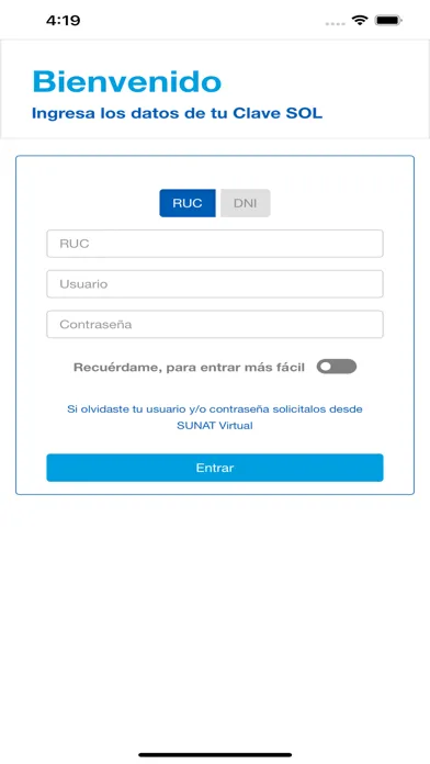 APP Operador Comercio Exterior Ekran Görüntüleri