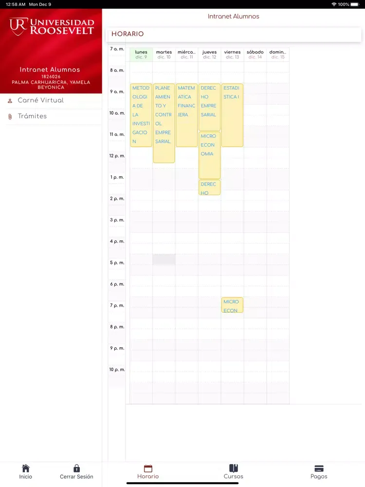 Ảnh chụp màn hình của Roosevelt Movil iPad 