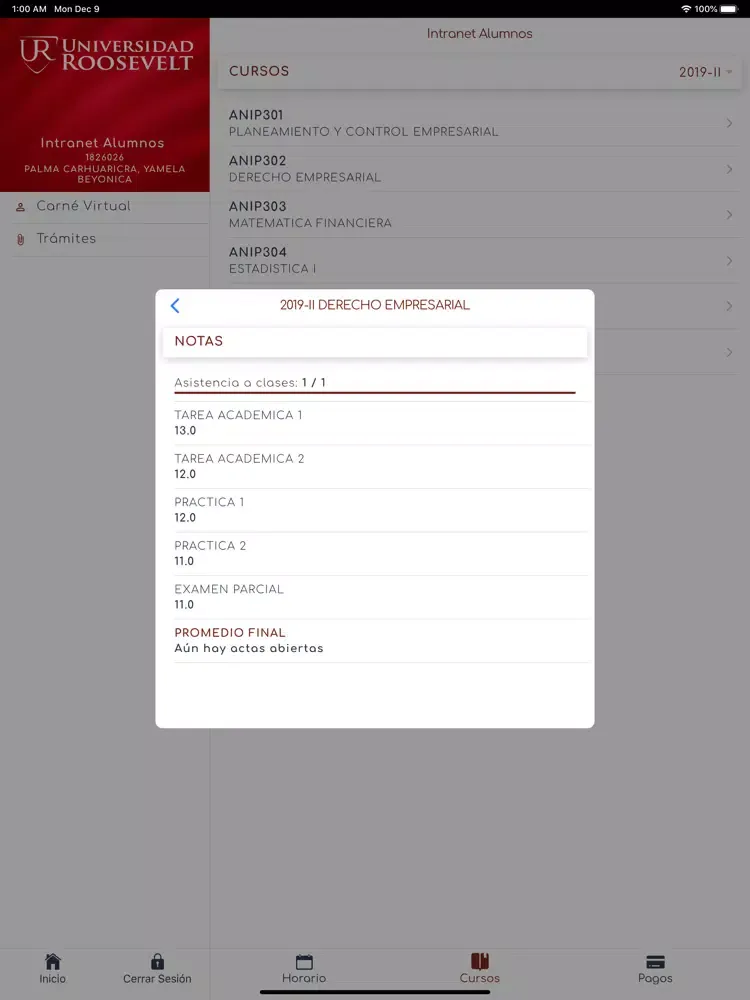 Ảnh chụp màn hình của Roosevelt Movil iPad 