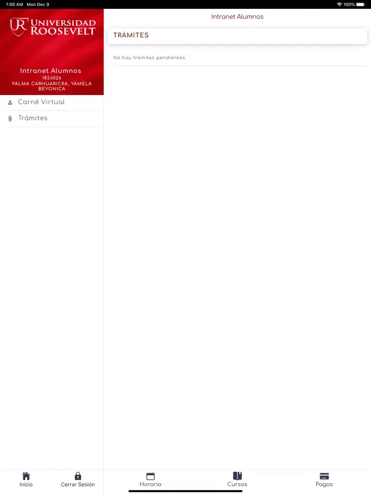 Ảnh chụp màn hình của Roosevelt Movil iPad 