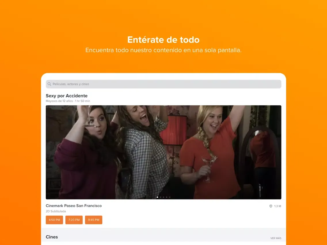 Fandango Latinoamérica - Cines iPad  Ekran Görüntüleri