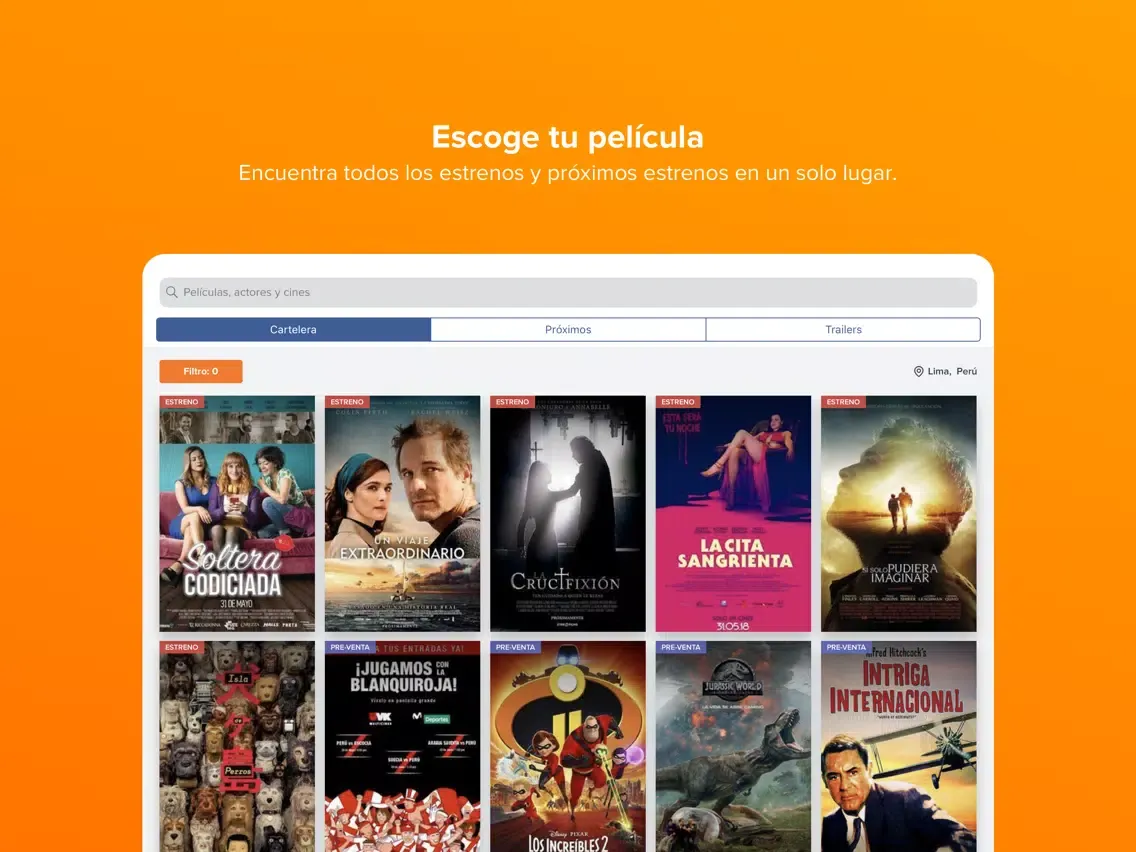 Fandango Latinoamérica - Cines iPad  Ekran Görüntüleri