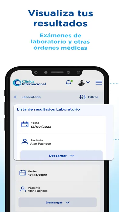 Clinica Internacional سکرین شاٹس
