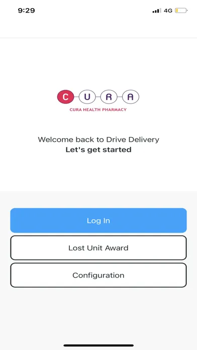 Cura Health - Drive Delivery Ekran Görüntüleri
