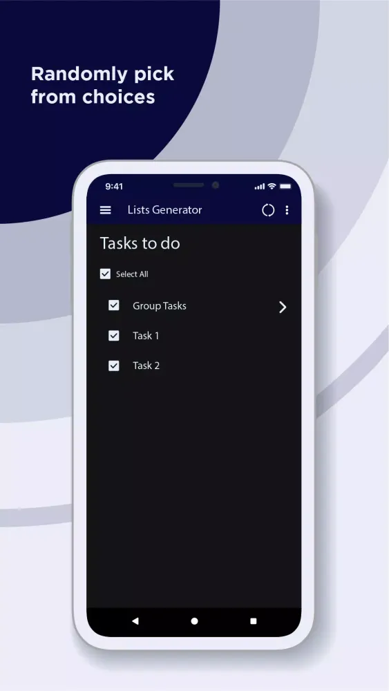 Random Lists Screenshots