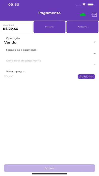 Tangkapan skrin Pedidos Móveis