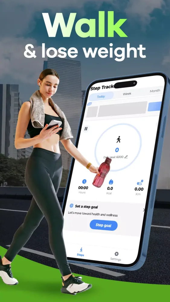 Ảnh chụp màn hình của Pedometer & Step Tracker Pro
