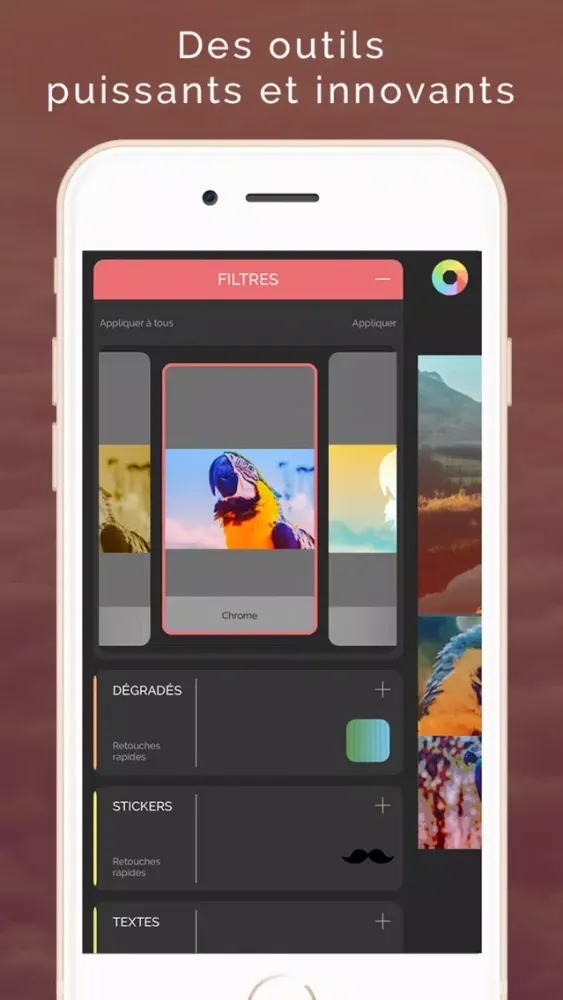 Ảnh chụp màn hình của PicsEdit - Créer des images et sublimer vos photos