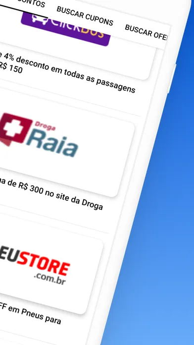 Tangkapan skrin PegaDesconto Ofertas e Cupons