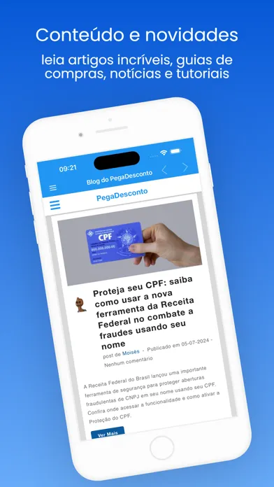 Tangkapan skrin PegaDesconto Ofertas e Cupons