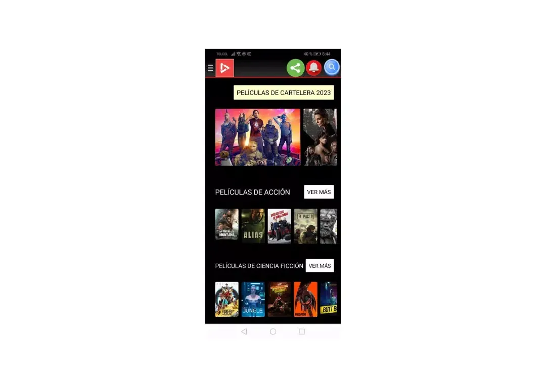 Capturas de pantalla de Peliculas Y series