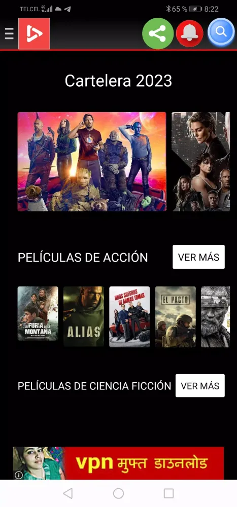 Capturas de pantalla de Peliculas Y series