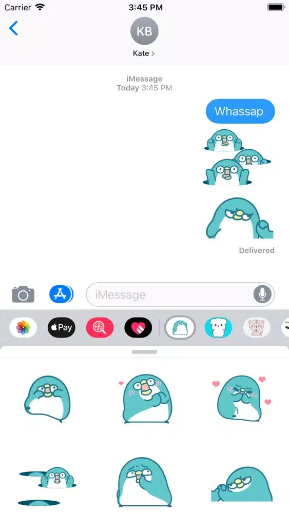 ภาพหน้าจอของ Penguin Cute Animated Sticker