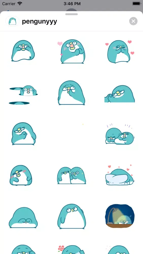 ภาพหน้าจอของ Penguin Cute Animated Sticker