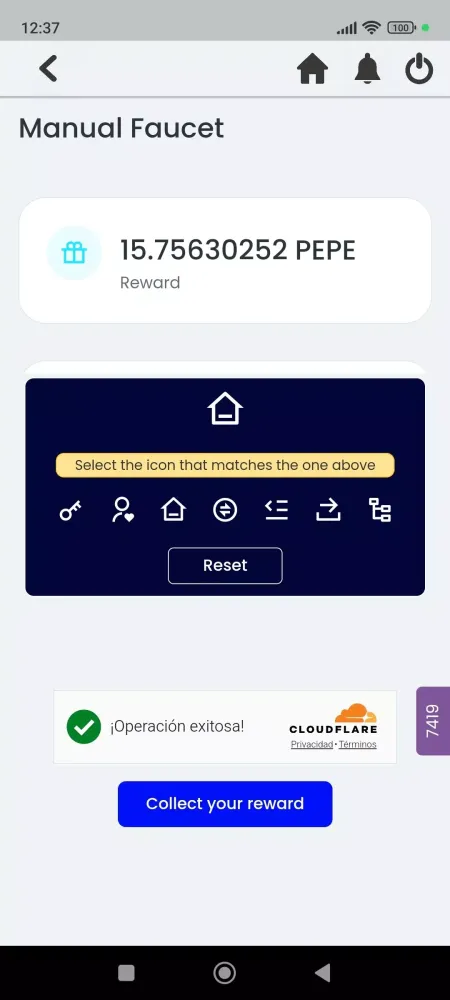 ภาพหน้าจอของ Pepe Faucet