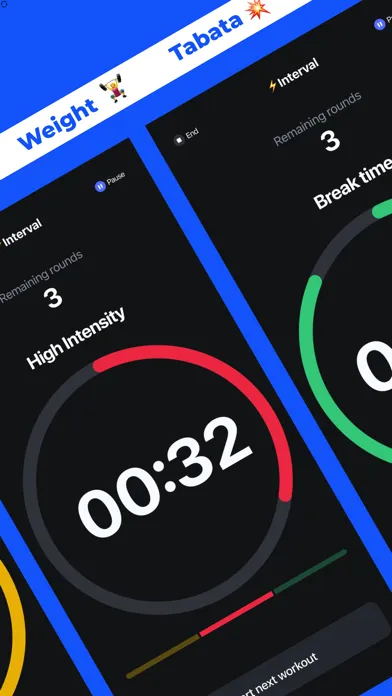 ภาพหน้าจอของ Workout Timy - Gym HIIT Timer