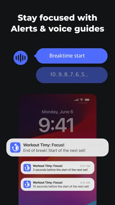 ภาพหน้าจอของ Workout Timy - Gym HIIT Timer